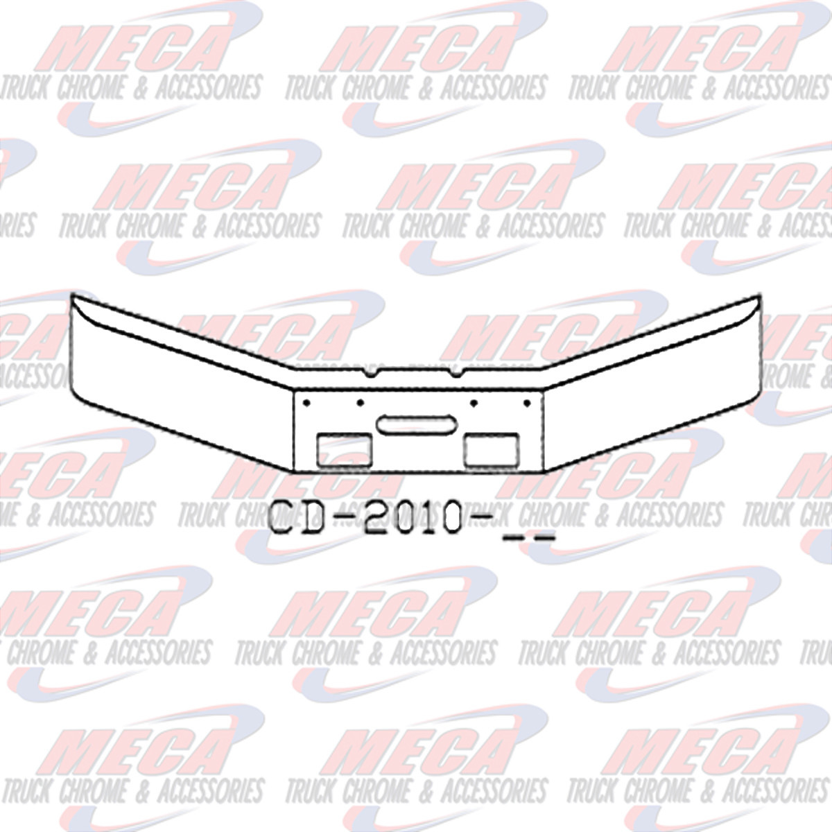 VALLEY CHROME BUMPER FL FLC 120 16'' 17'' BREAKBACK FOG & STEP