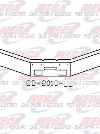 VALLEY CHROME BUMPER FL FLC 120 18'' 17'' BREAKBACK FOG & STEP