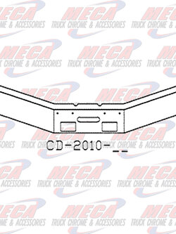 VALLEY CHROME BUMPER FL FLC 120 12'' 17'' BREAKBACK FOG & STEP
