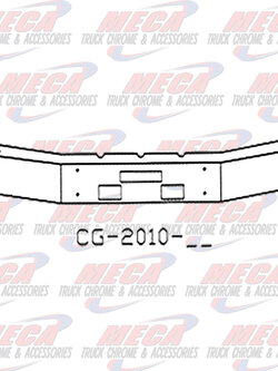VALLEY CHROME BUMPER FLD112  12'' WIDE W/ 6'' BREAKBACK 92'' LONG