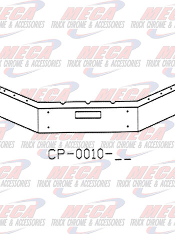VALLEY CHROME BUMPER FLD 112 W/ 17'' BREAK BACK SEVERE DUTY
