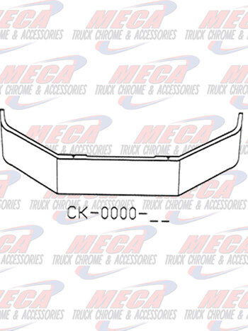 VALLEY CHROME BUMPER FL 50 60 70 80  MIDRANGE 18'' CHR MOUNT HLS