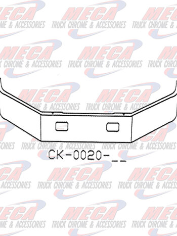 VALLEY CHROME BUMPER FL 50 60 70 80  MIDRANGE 18'' CHROME W/ FOG