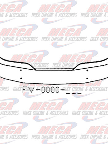 VALLEY CHROME BUMPER KW T680 16'' W/ MOUNTING HOLES ONLY