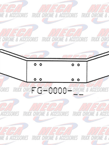 VALLEY CHROME BUMPER KW T800 86-03 18'' PLAIN