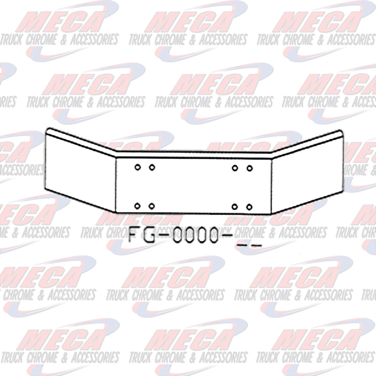 VALLEY CHROME BUMPER KW T800 86-03 18'' PLAIN