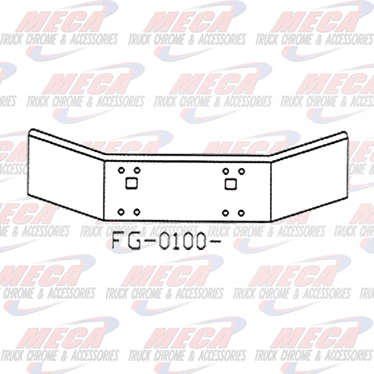 VALLEY CHROME BUMPER KW T800 14'' CHROME TOW ONLY 1986-2003