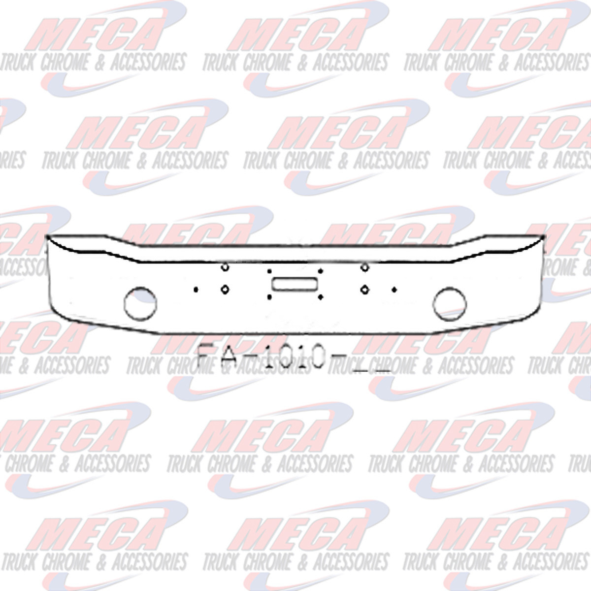 VALLEY CHROME BUMPER KW K100C 16'' GULL WING