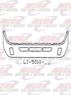 VALLEY CHROME BUMPER VOLVO 18'' SS VT830 VT880 TOW & FOG