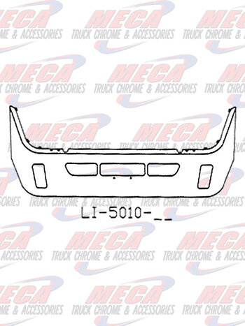 VALLEY CHROME BUMPER VOLVO 18'' SS VT830 VT880 TOW & FOG