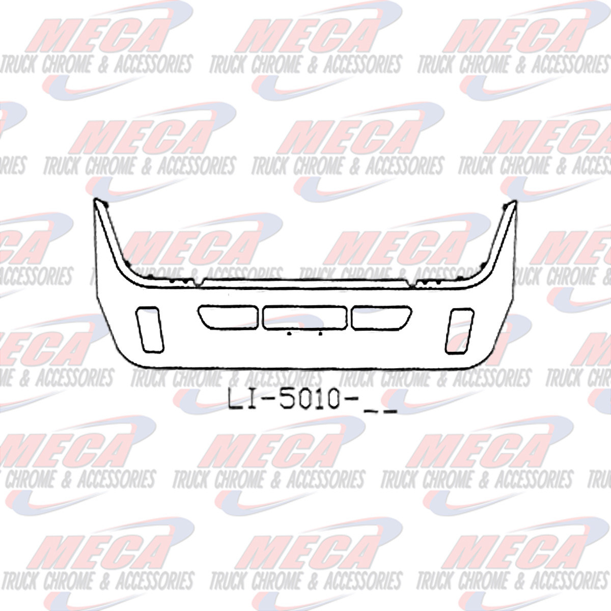 VALLEY CHROME BUMPER VOLVO 18'' SS VT830 VT880 TOW & FOG