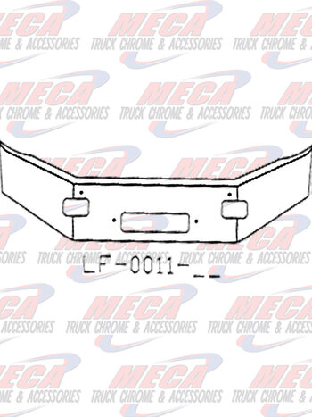 VALLEY CHROME BUMPER VOLVO WHITE 16'' TOW STEP SETBACK W/ 12'' BREAK BACK