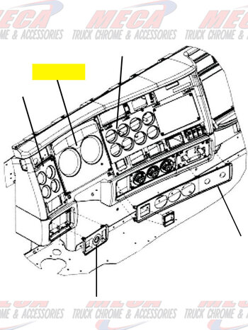 SPEED & TACH GAUGE PANEL KW 2006+