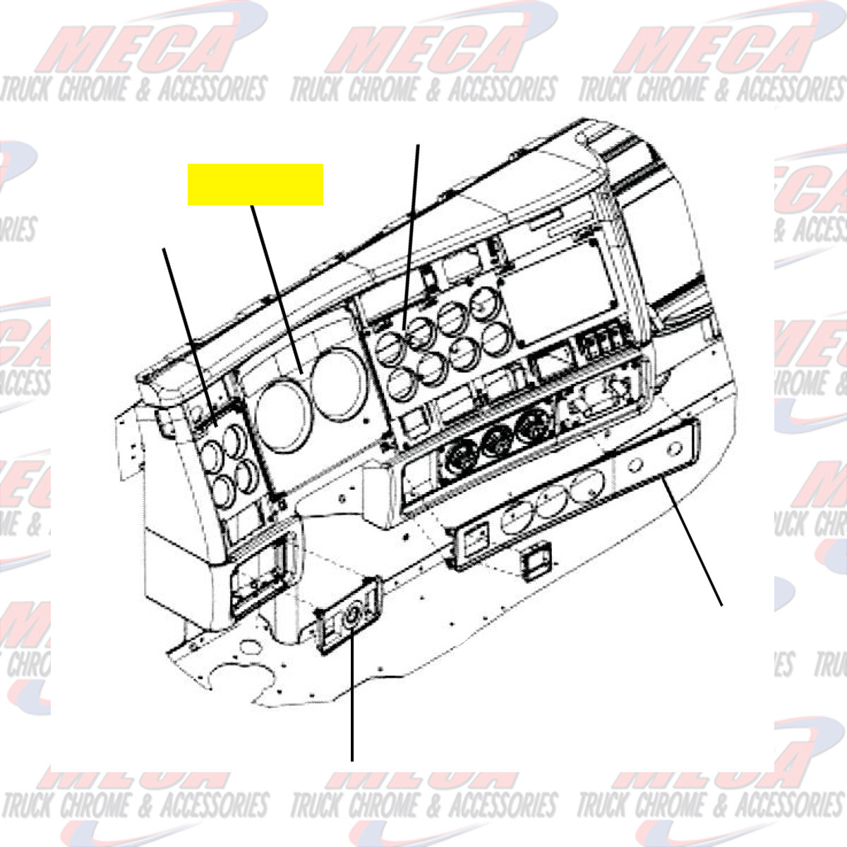 SPEED & TACH GAUGE PANEL KW 2006+