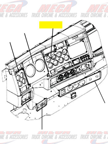 GAUGE PANEL RIGHT HAND SIDE KW 2006+