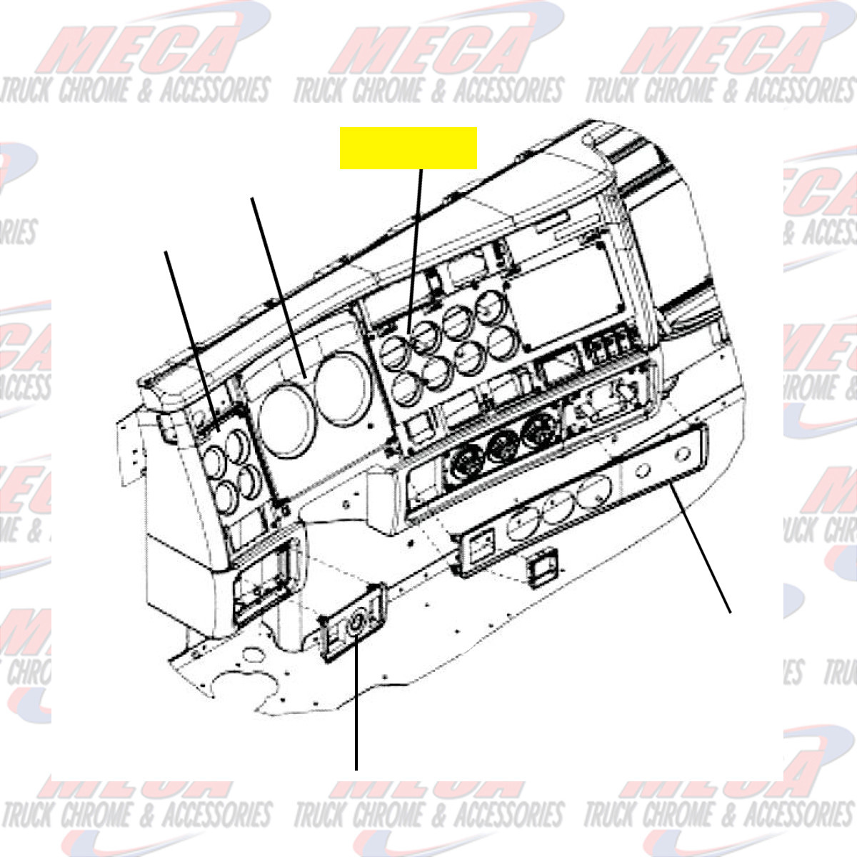 GAUGE PANEL RIGHT HAND SIDE KW 2006+