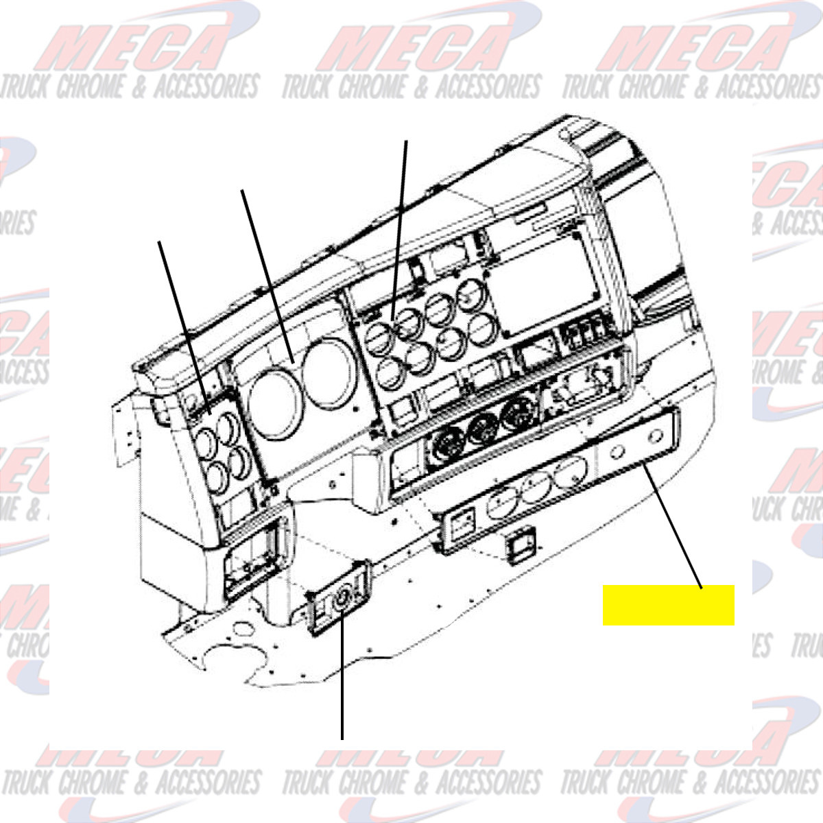BRAKE KNOB & A/C PANEL KW 2006+