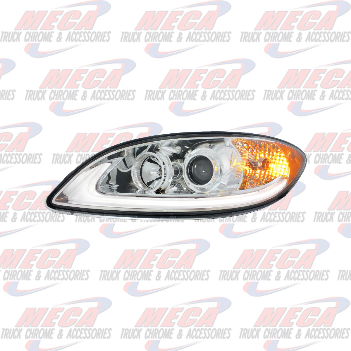 HEADLIGHT CHROME FOR INTERNATIONAL PROSTAR - DRIVER SIDE