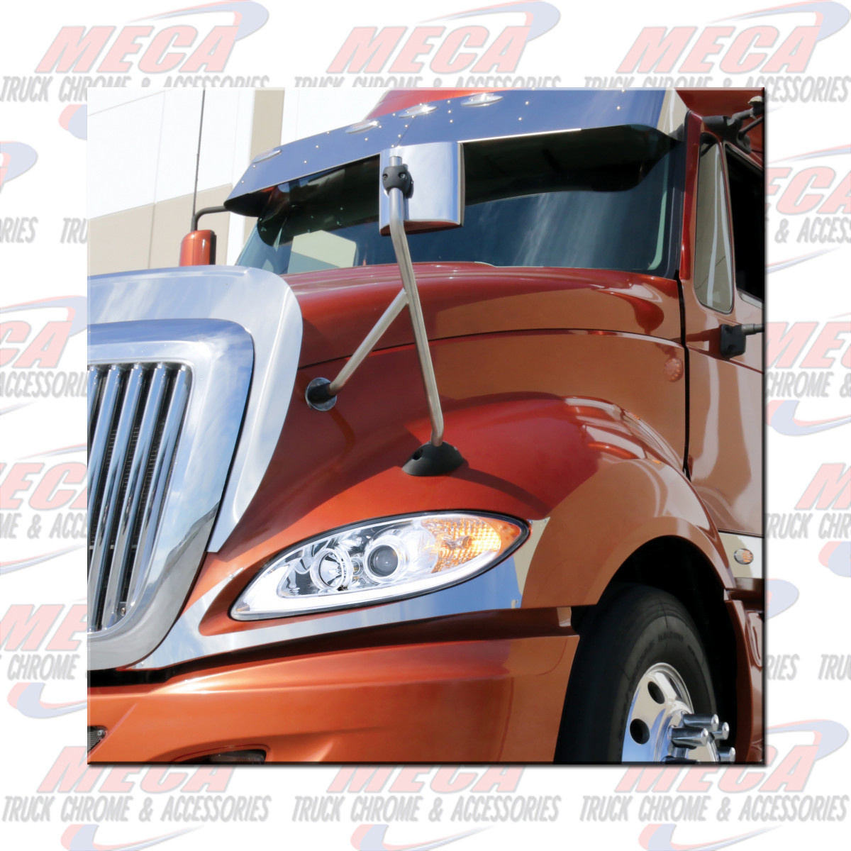 HEADLIGHT CHROME FOR INTERNATIONAL PROSTAR - DRIVER SIDE