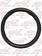 18" DELUXE STEERING WHEEL CVR BLACK PVC W/ RED STITCHING