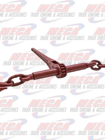 CHAIN LOAD RATCHET BINDER 5/16 - 3/8 GRADE 70 RED
