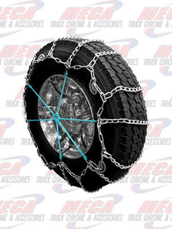 TIRE SNOW CHAIN SINGLE WHEEL 22.5-CONTAINS 2 TIRES