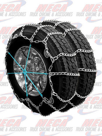TIRE SNOW CHAIN DUAL WHEEL 24.5-CONTAINS 4 TIRES