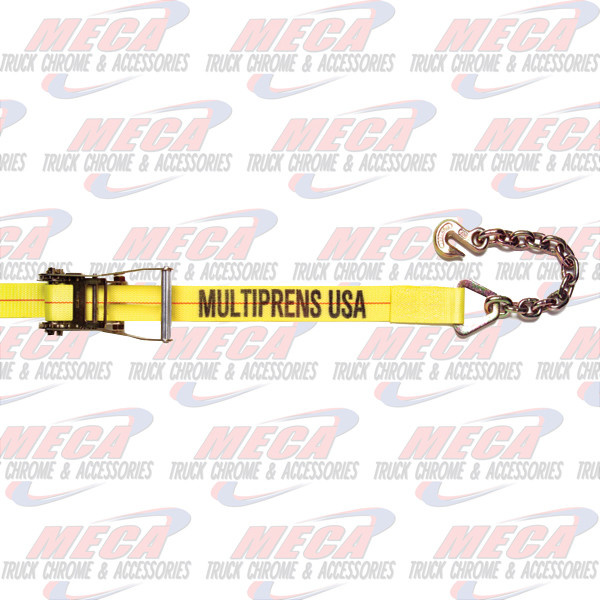 WINCH STRAP 2"X30' W/316 CHAIN ANCHOR