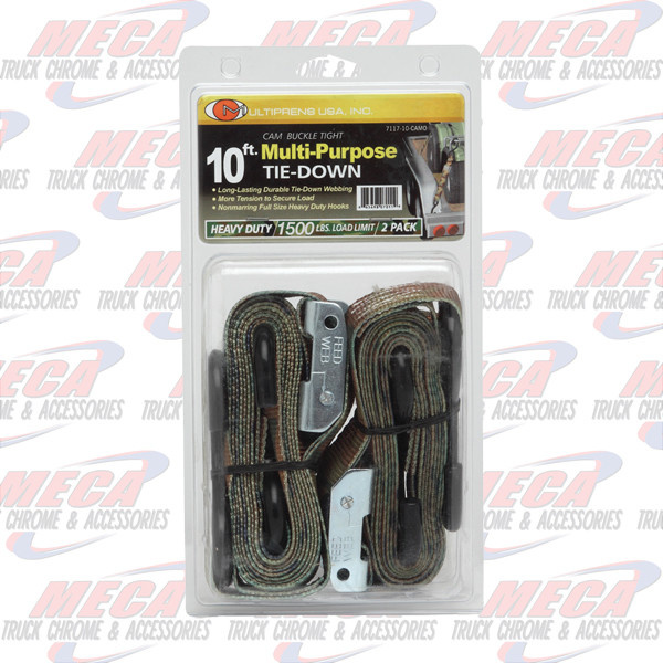 WINCH STRAP 1"X10' W/BUCKLE & 526 VINYL COATED HOO