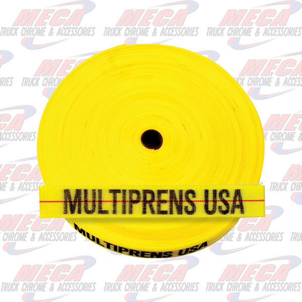STRAP YELLOW INTERIOR 2"X300FT ROLL- 12000LBS