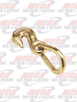 GRAB HOOK W/PEAR LINK ASSEMBLY  2" X 3/8"