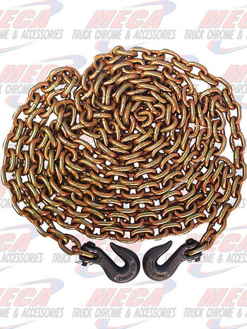 CHAIN USA 5/16" X 25' GRADE 70 W/ CLEVIS HOOKS