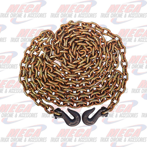 CHAIN USA 3/8" X 20' GRADE 70 W/ CLEVIS HOOKS