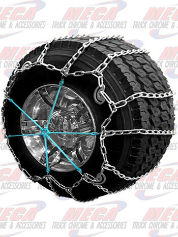 TIRE SNOW CHAIN SUPER SINGLE 22.5-CONTAINS 2 TIRES