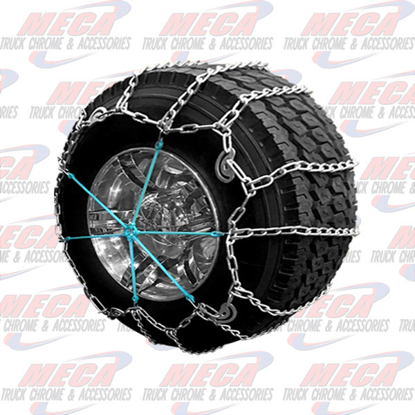 TIRE SNOW CHAIN SUPER SINGLE 22.5-CONTAINS 2 TIRES