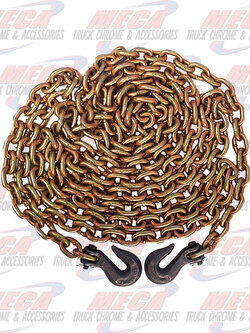 CHAIN 3/8" X 20' GRADE 70 W/ CLEVIS HOOKS / BOXED