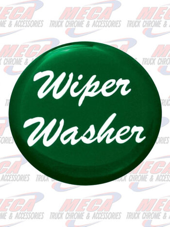 WIPER WASHER KNOB STICKER GREEN GLOSSY