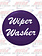WIPER WASHER KNOB STICKER PURPLE GLOSSY