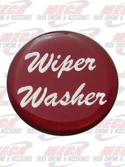WIPER WASHER KNOB STICKER RED GLOSSY