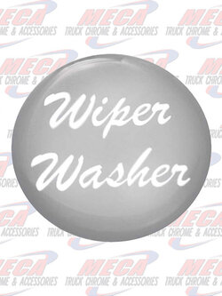 WIPER WASHER KNOB STICKER SILVER GLOSSY