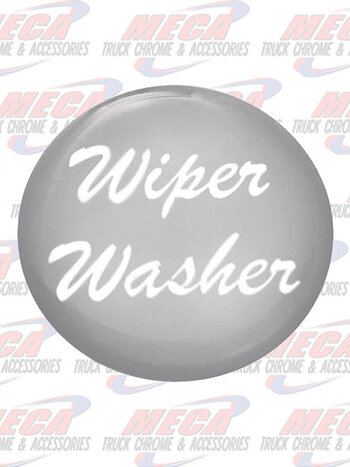WIPER WASHER KNOB STICKER SILVER GLOSSY