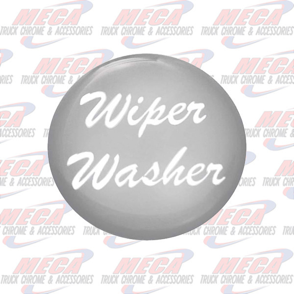 WIPER WASHER KNOB STICKER SILVER GLOSSY