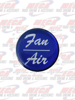 AIR/FAN KNOB STICKER BLUE GLOSSY