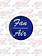 AIR/FAN KNOB STICKER BLUE GLOSSY