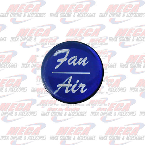 AIR/FAN KNOB STICKER BLUE GLOSSY