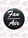 AIR/FAN KNOB STICKER BLACK GLOSSY