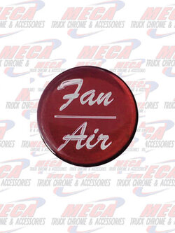 AIR/FAN KNOB STICKER RED GLOSSY