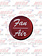 AIR/FAN KNOB STICKER RED GLOSSY