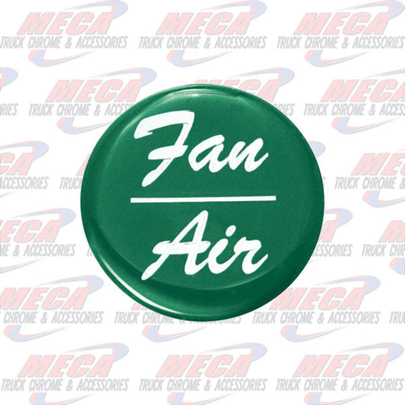 AIR/FAN KNOB STICKER GREEN GLOSSY