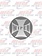 WIPER KNOB STICKER SILVER GLOSSY CROSS